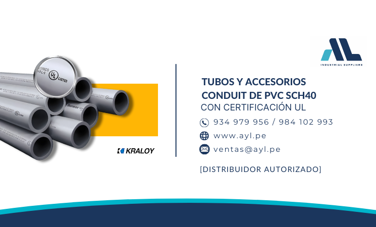 Tuberías y Accesorios Conduit PVC SCH40 KRALOY: Descubre la Calidad Cerﬁcada en  Perú