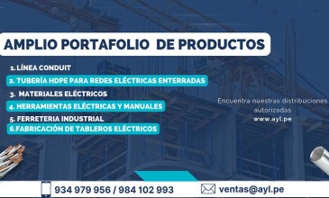 Proveedores de materiales para los sectores de construcción, minería, instalaciones eléctricas e hid